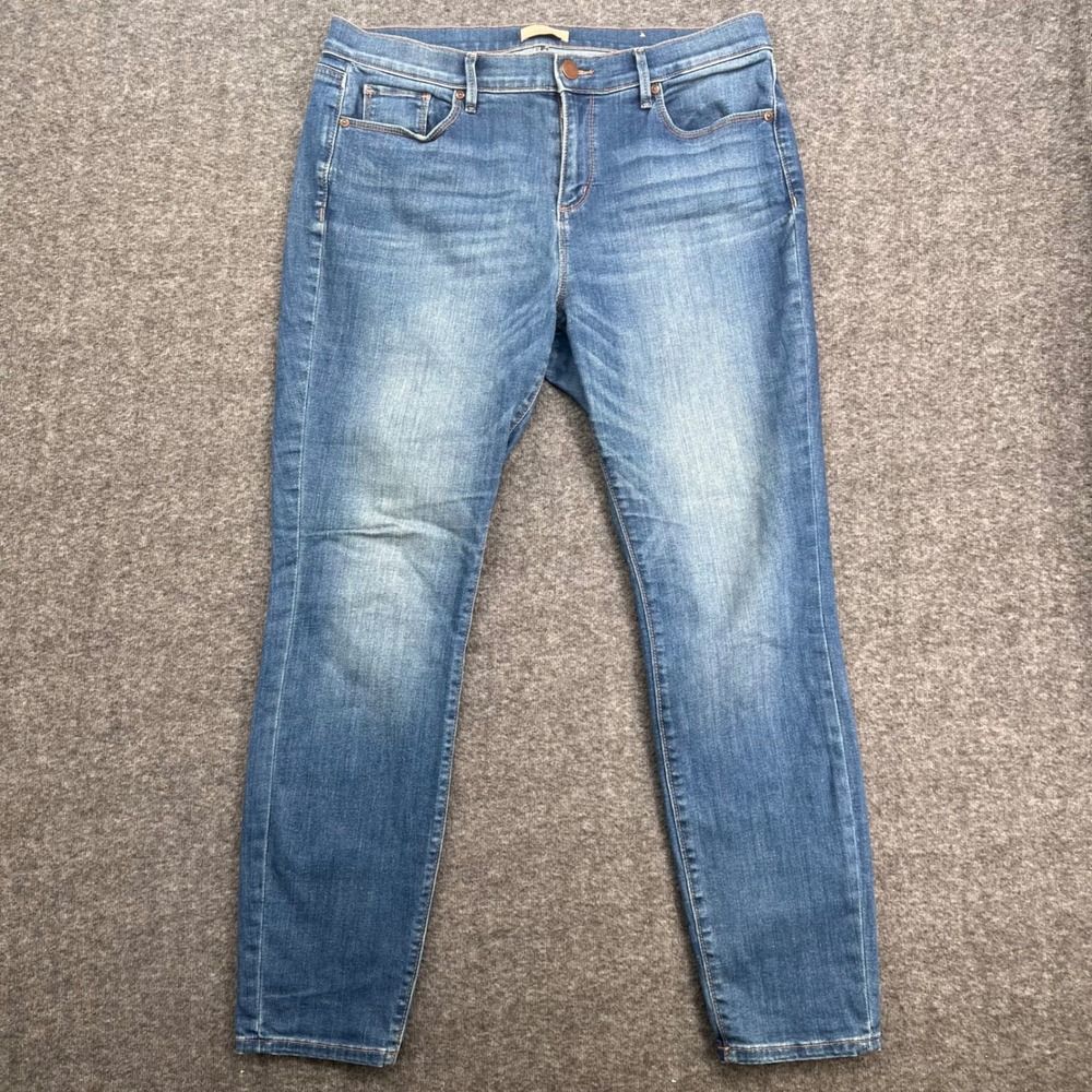 Loft Outlet Womens Modern Skinny Jeans Medium Wash Blue Denim Size 12